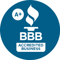 Better Business Bureau BBB Accredited Business with A+ Rating